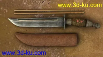 3D打印模型一个小刀场景（静帧）的图片