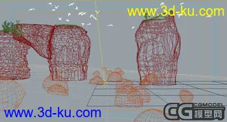 3D打印模型海滩场景共享的图片
