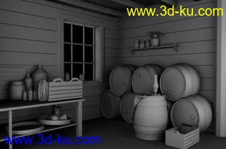 3D打印模型一个简单的场景`的图片