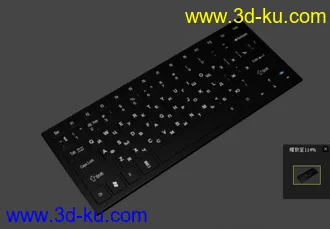 3D打印模型高精度键盘~很赞哈~的图片