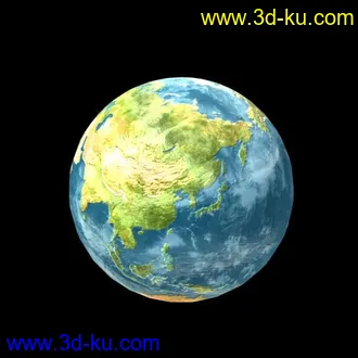 3D打印模型高清贴图地球的图片