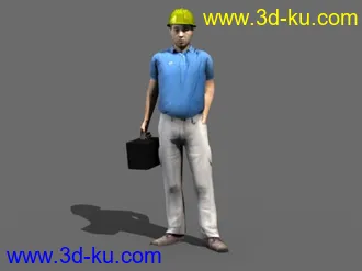 3D打印模型工作人员的图片