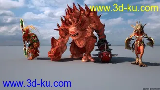 3D打印模型英雄无敌6全套怪物的图片