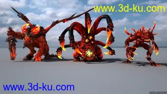 3D打印模型英雄无敌6全套怪物的图片