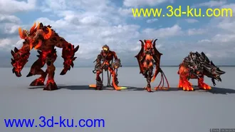 3D打印模型英雄无敌6全套怪物的图片