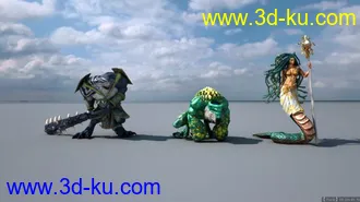3D打印模型英雄无敌6全套怪物的图片