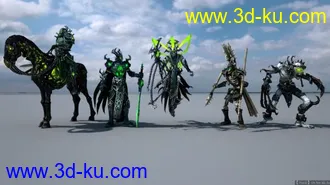 3D打印模型英雄无敌6全套怪物的图片