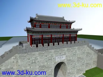 3D打印模型古建-白帝城-依斗门的图片