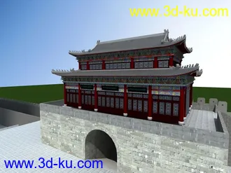 3D打印模型古建-白帝城-依斗门的图片