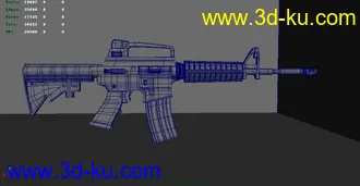 3D打印模型GUN  貌似叫什么M~~的图片