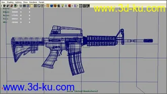 3D打印模型GUN  貌似叫什么M~~的图片