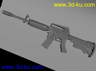3D打印模型我的m4枪模的图片