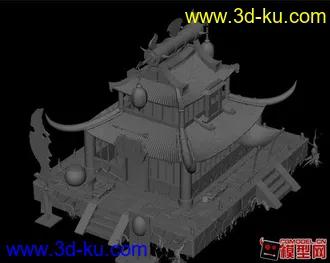 古代武器店模型的图片