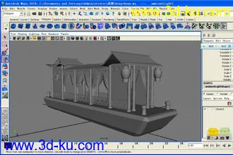 3D打印模型87红楼梦里面的船的图片