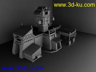 古代场景maya模型下载的图片