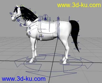 3D打印模型白马一匹的图片