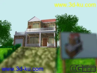 3D打印模型做虚拟漫游时做的房子的图片