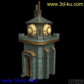 3D打印模型一个小楼大家来狠P吧的图片