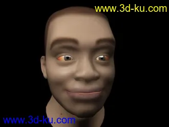 3D打印模型男性人头（mental ray sss材质）的图片