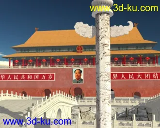 3D打印模型庆祝国庆-伟人风采!接受毛主席检阅！的图片