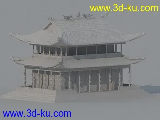 3D打印模型古建的图片