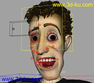 3D打印模型爆强的表情绑定人物..大家一齐练习表情动画喔的图片