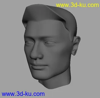 3D打印模型maya制作的姚明头像的图片
