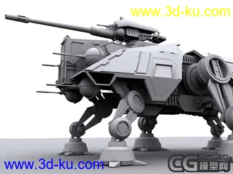 3D打印模型[color=red]星球大战-机甲战舰(造型不丑)[/color]的图片