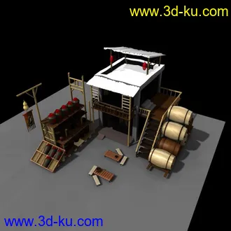 3D打印模型酒馆的图片
