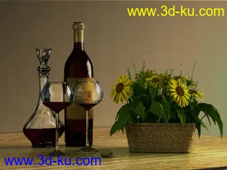 3D打印模型红酒的图片