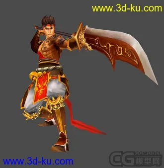 3D打印模型男人，低模的图片