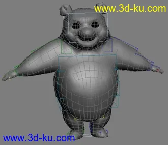 3D打印模型求高手门帮忙绑定骨骼！！的图片