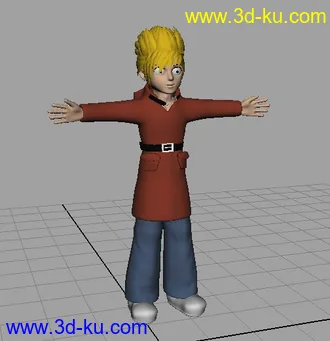 3D打印模型一个男孩的图片