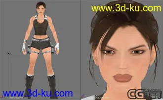 3D打印模型Tomb Raider Underworld - Lara Croft的图片