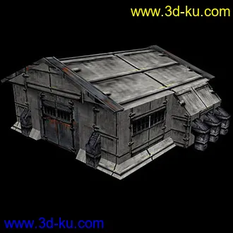 3D打印模型科幻 破旧的图片