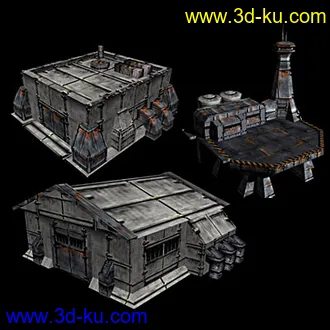 3D打印模型科幻 破旧的图片