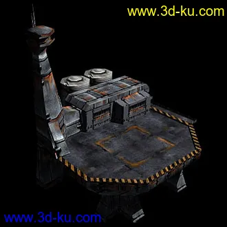 3D打印模型科幻 破旧的图片
