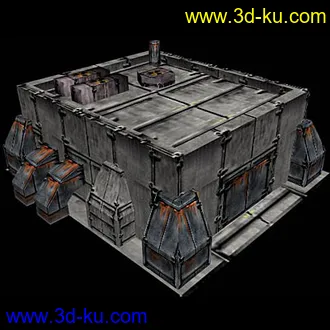 3D打印模型科幻 破旧的图片