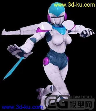 3D打印模型次时代! 龙骑和机械女的图片