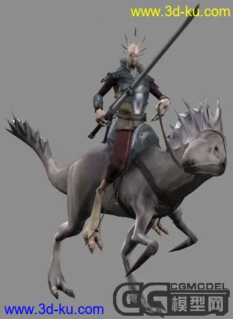 3D打印模型次时代! 龙骑和机械女的图片