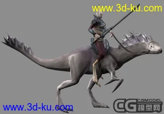 3D打印模型次时代! 龙骑和机械女的图片