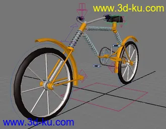 3D打印模型帅气的自行车，有绑定的~~的图片