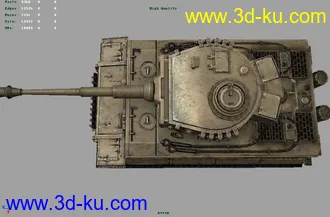 3D打印模型虎式坦克的图片