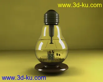 3D打印模型趣味灯泡的图片