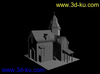 3D打印模型西式小房子的图片