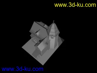 3D打印模型西式小房子的图片