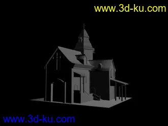 3D打印模型西式小房子的图片