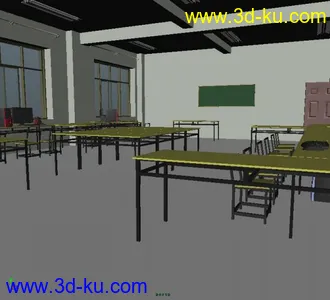 3D打印模型教室场景的图片