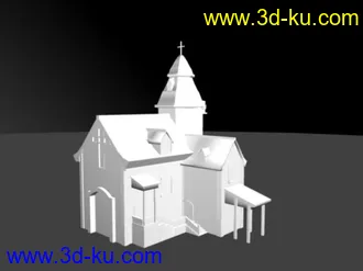 3D打印模型欧式小屋的图片