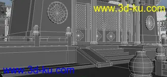 3D打印模型大规模古建筑场景的图片